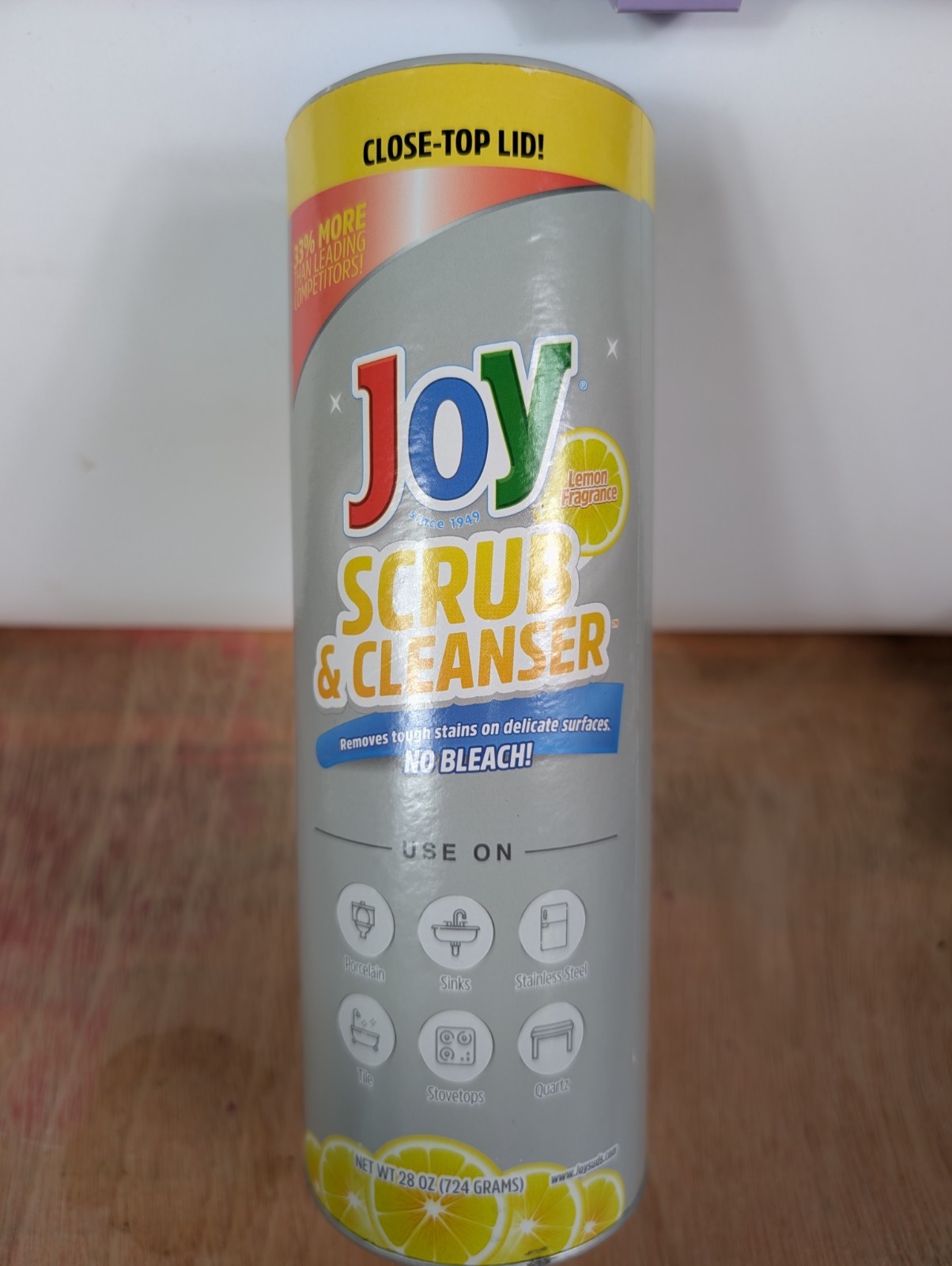 2 New Discontinued Joy Lemon Scent Scrub Powder 28 Oz Cleanser Cleaning Product