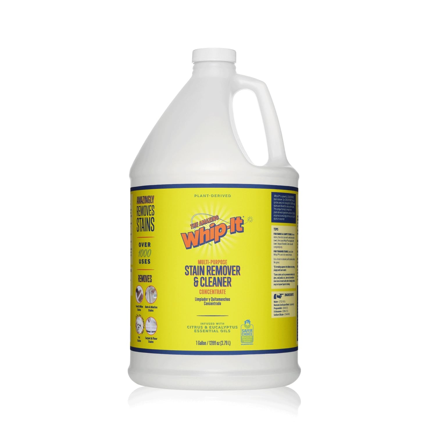 Whip It Cleaner Concentrate, Multi Purpose Stain Remover, Plant Based Enzyme …