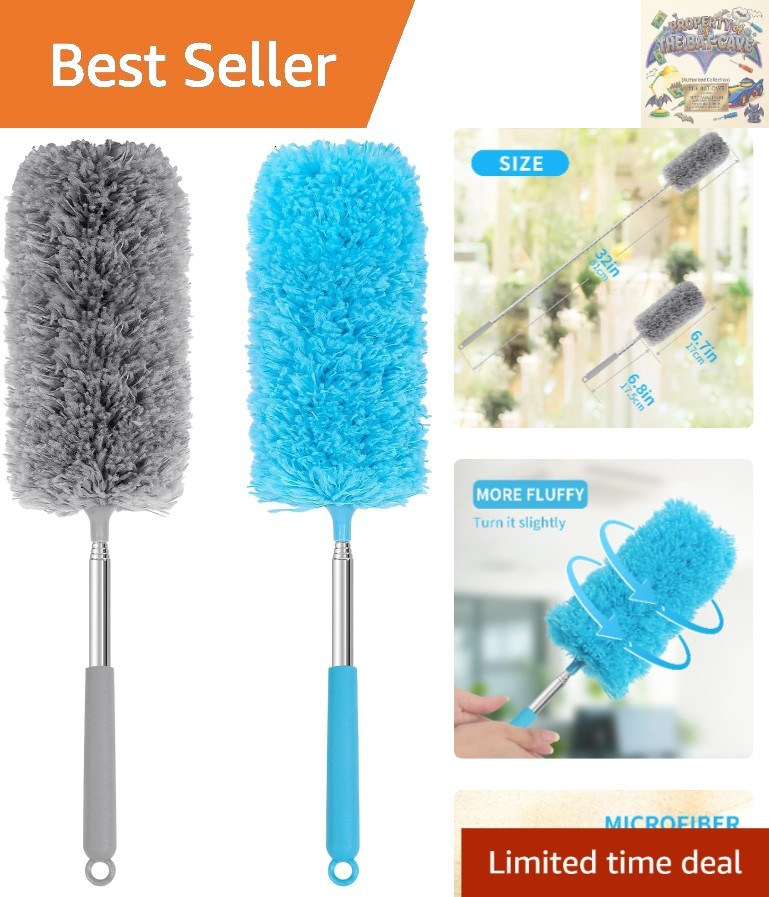 Washable Mini Microfiber Duster Set – Lightweight & Versatile for Car & Home