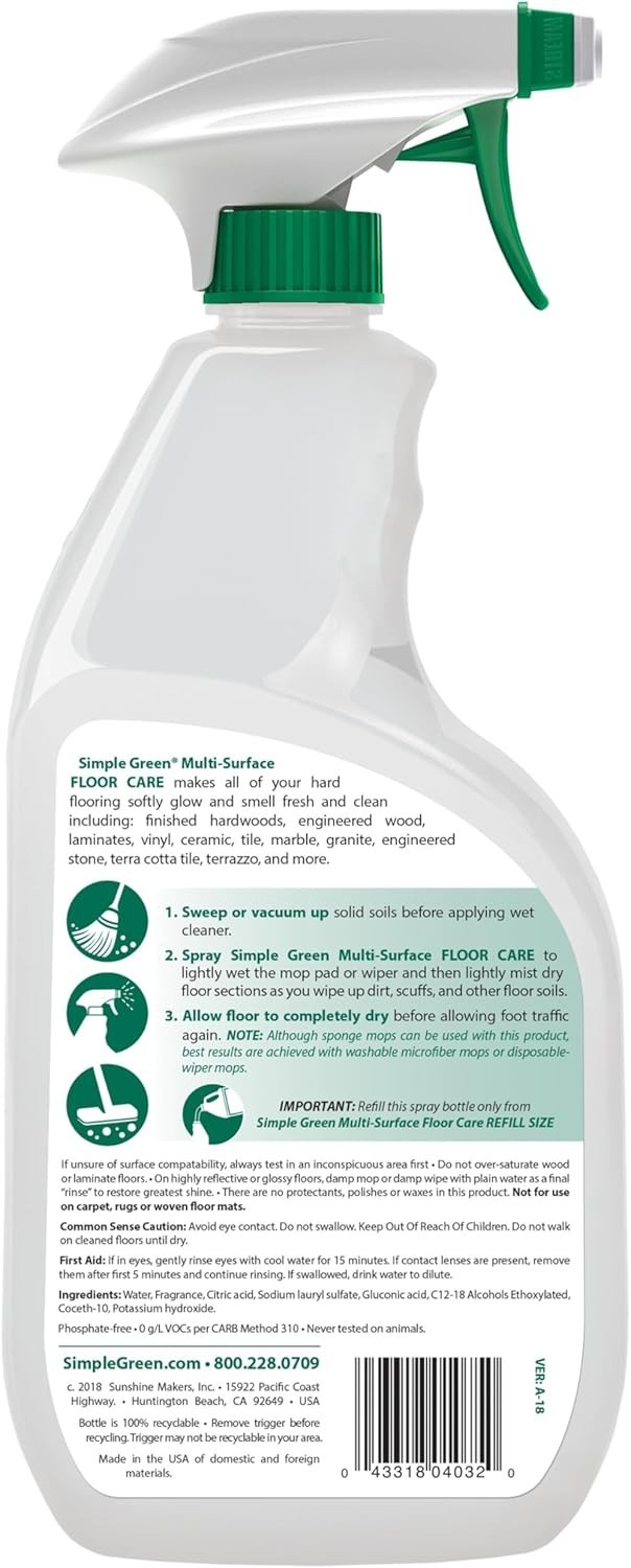 Multi-Surface Floor Care – Cleans Hardwood, Vinyl, Laminate, Tile, Concrete a…