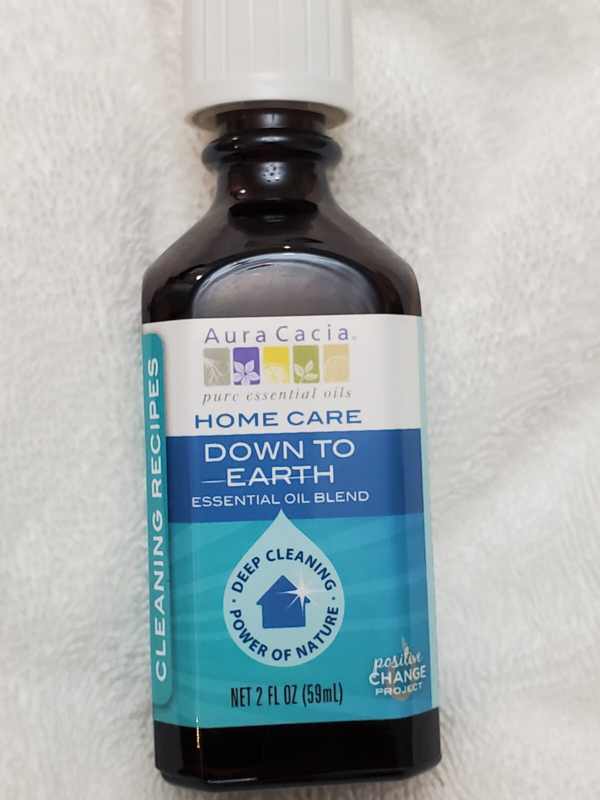 Aura Cacia Down To Earth Essential Oil Blend 2 fl oz (59 mL) Deep Cleaning