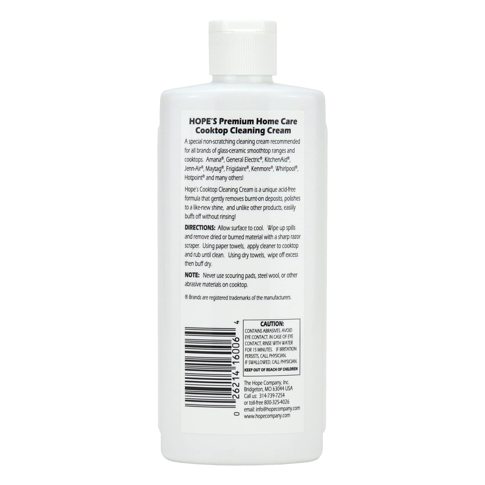 Ceramic Glass Stove Top Cleaner 8 Fl Oz Non Scratching Fast Acting Formula