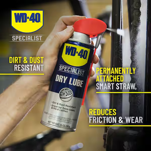 WD-40 Specialist Dry Lube with SMART STRAW SPRAYS 2 WAYS, 10 OZ