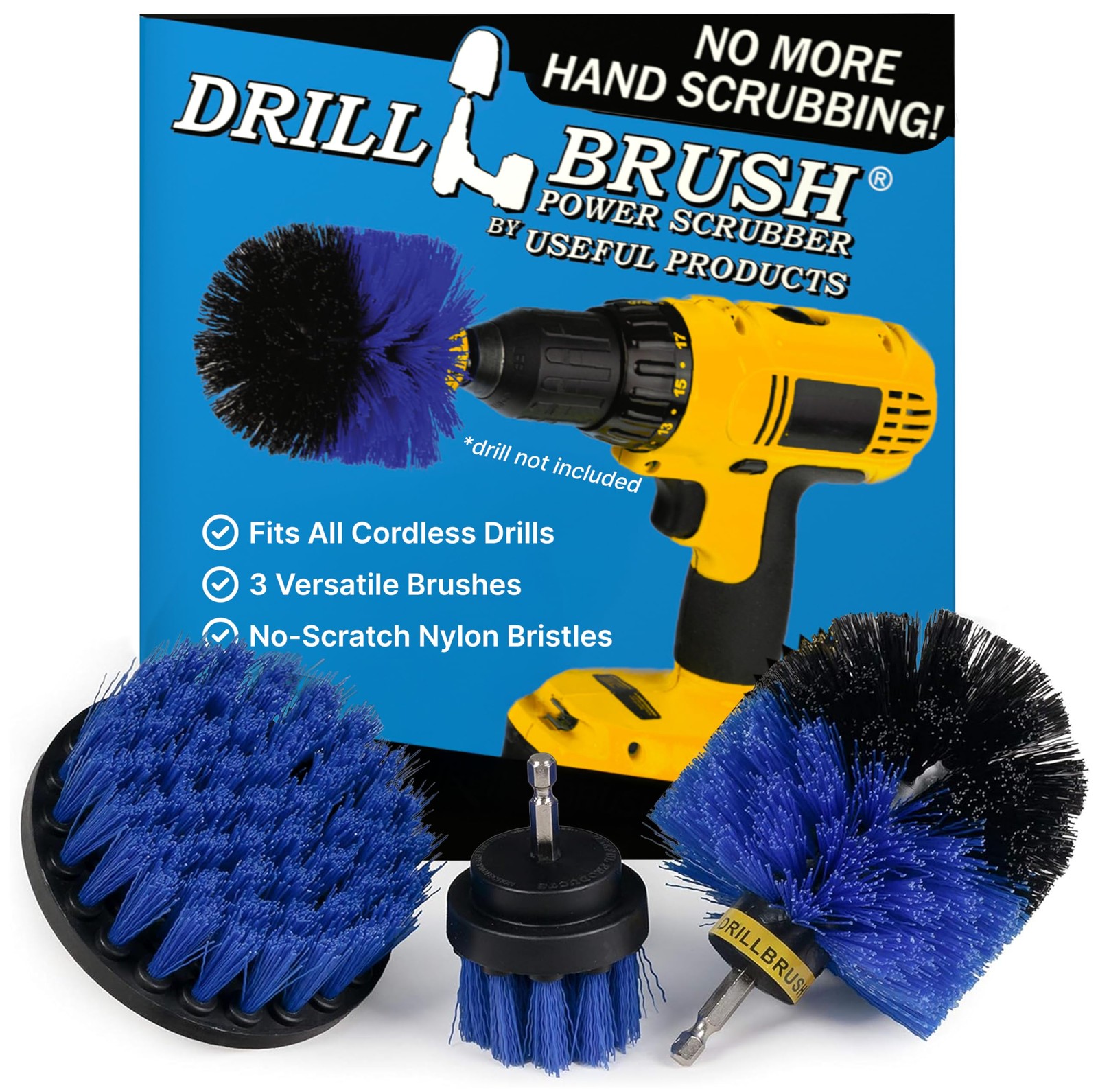 Drillbrush Boat Accessories – Kayak Cleaning Kit – Boat Cleaning Brush Kit – …