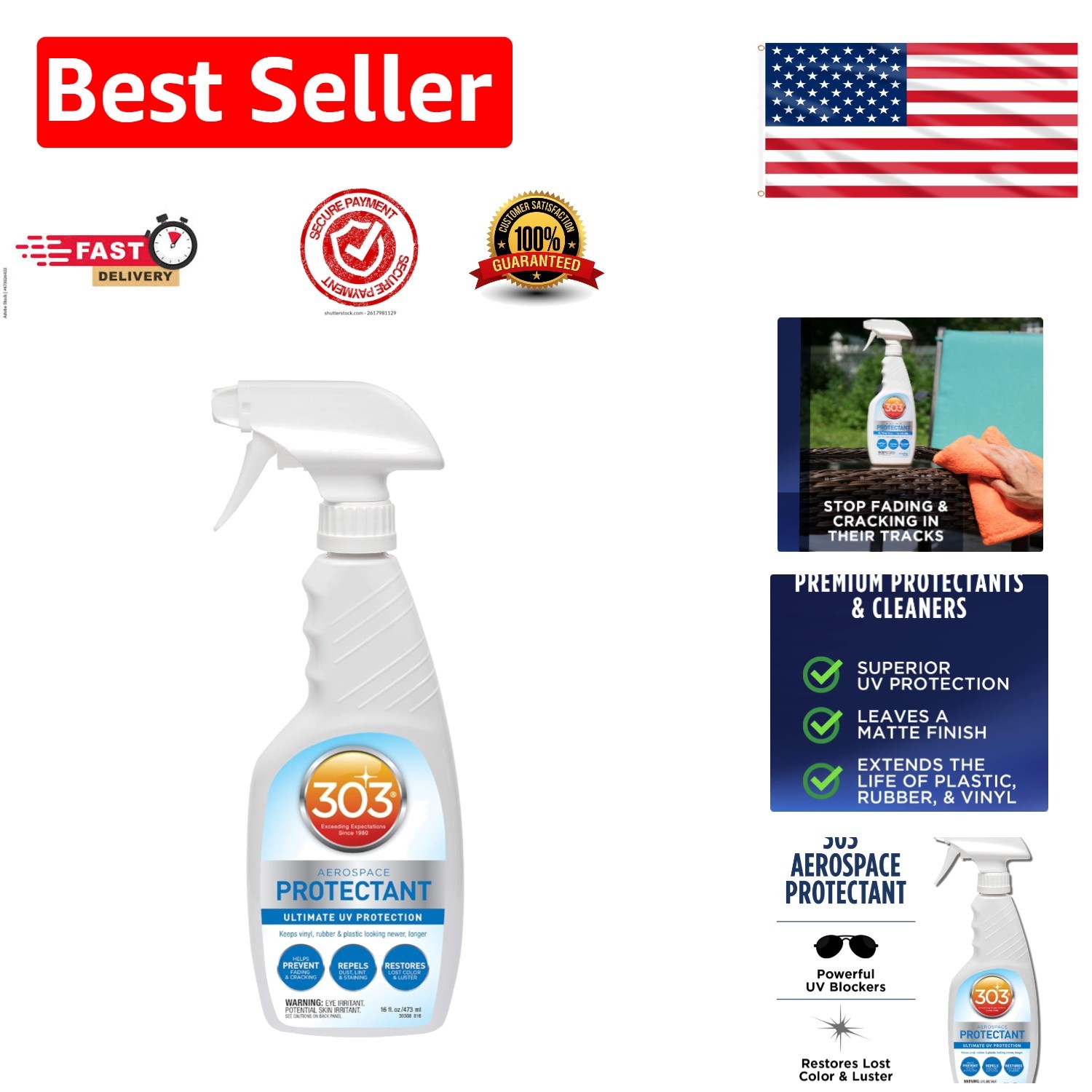 30308CSR UV Protectant for Leather, Rubber & Fiberglass – 16 Fl. Oz.