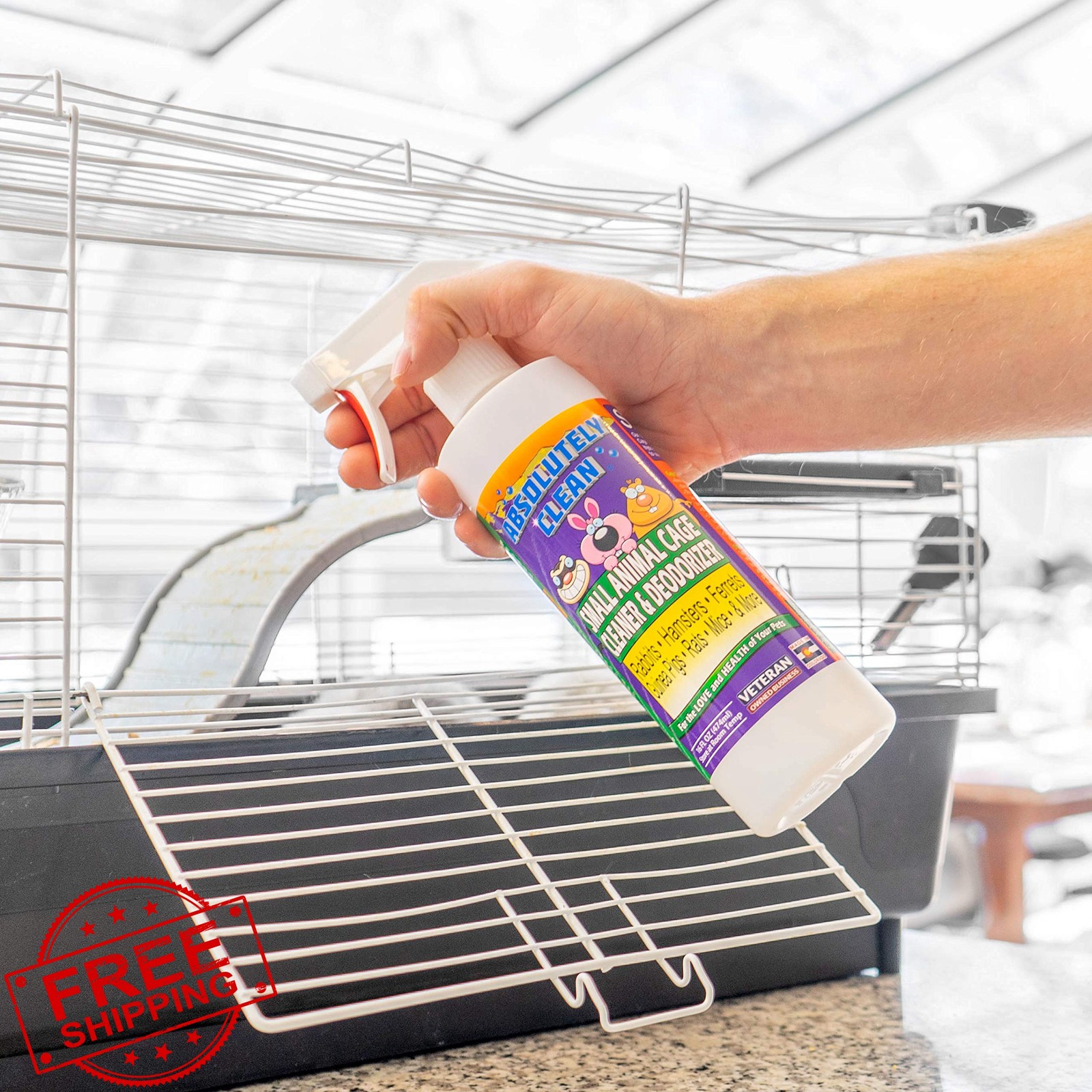 Absolutely Clean Cage Cleaner 16 Fl Oz 6 Pack