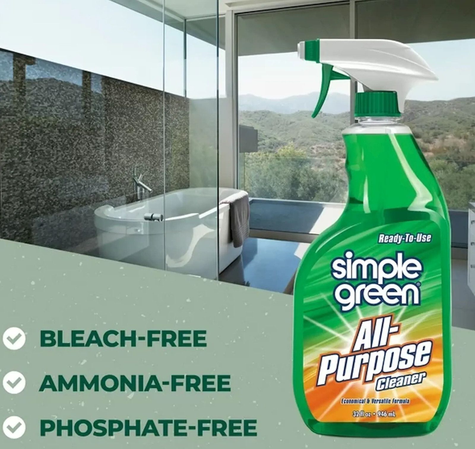 SiMPLE GREEN All purpose CLEANER NonToxic Biodegradable Clean Trigger spraY 32oz