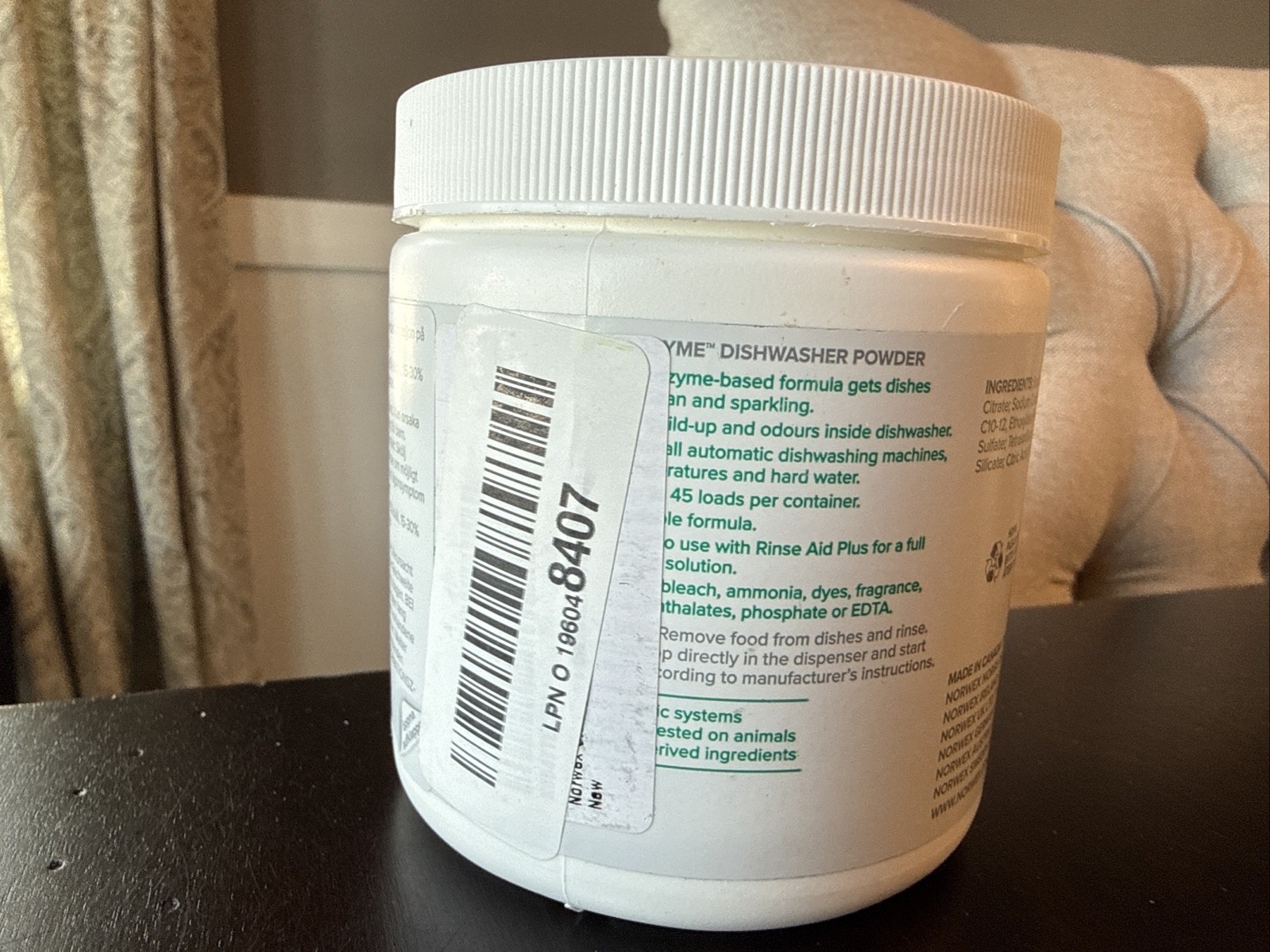 Norwex Ultrazyme Dishwasher Powder 450 g – Open