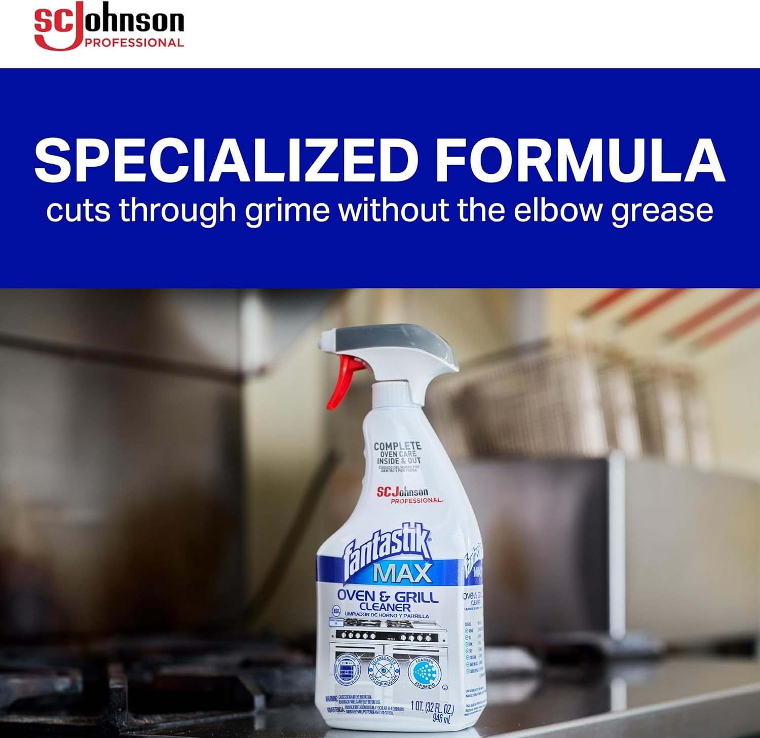 Liquid Oven and Grill Cleaner with Fast Action Foaming Spray, 32 Oz