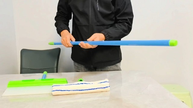 Flexible Silicone Squeegee T-Bar Water Blade with Long Handle for Car & Home Gla