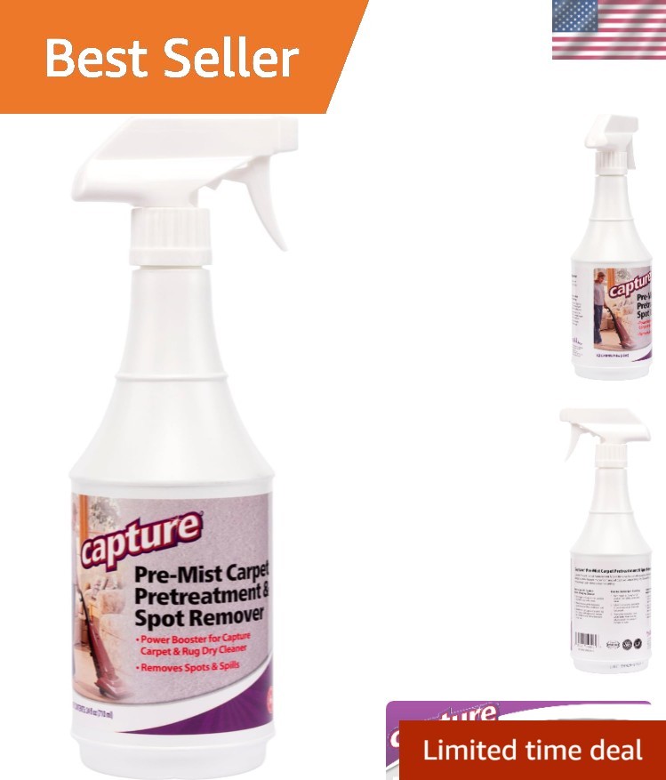 Capture Carpet Pre-Spray 24oz – Non-Toxic Stain Eliminator for Rugs & Upholstery