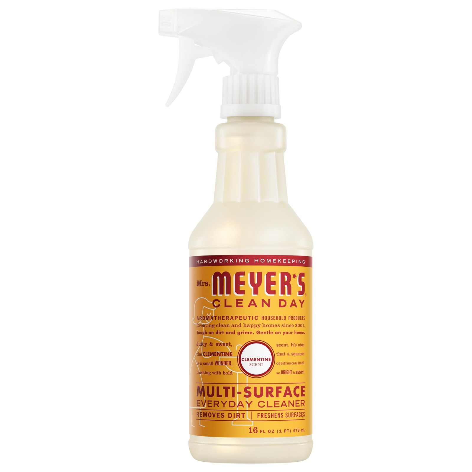 CLEAN DAY Multi-Surface Everyday Cleaner, Clementine Scent, 16 Fl Oz Bottle