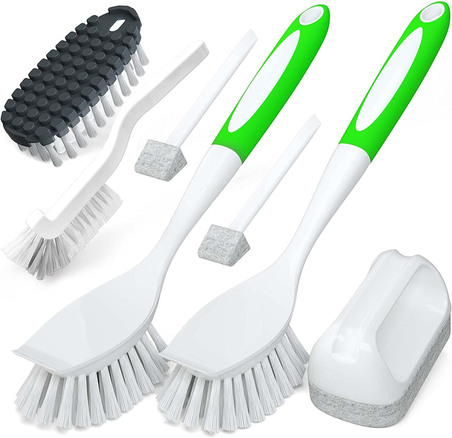 7 Pack Kitchen Cleaning Brush Set Dish Brush for Cleaning, Kitchen Scrub Brush