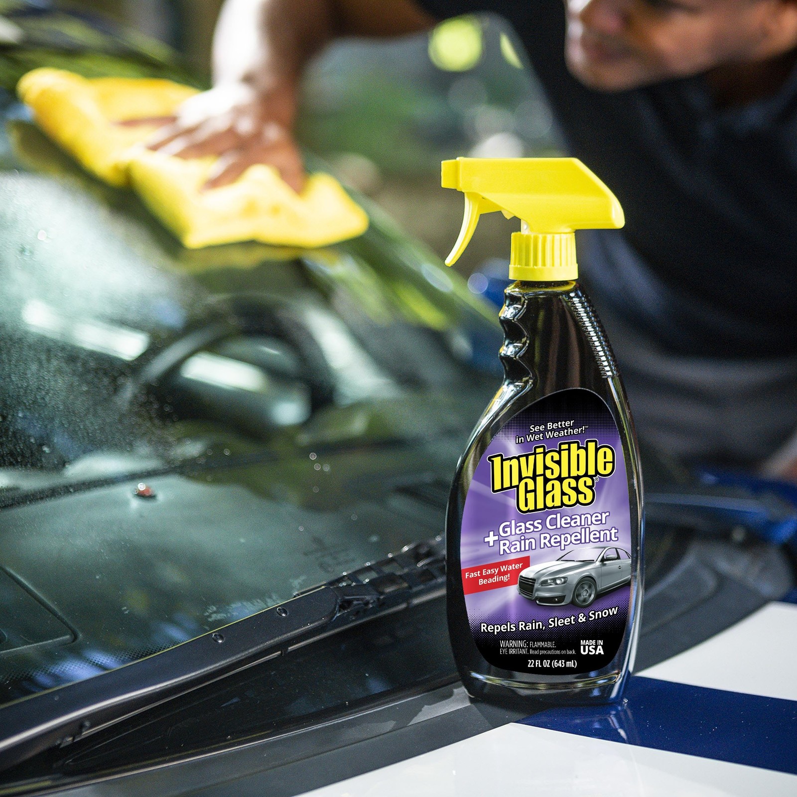 92184-3PK Glass Cleaner + Rain Repellent 2-in-1 Windshield and Window Spray, …