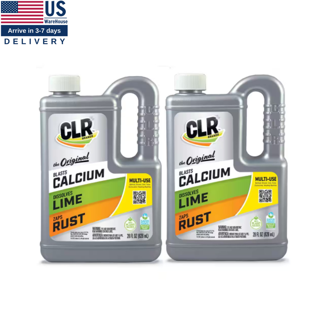 Calcium, Lime, and Rust Remover 28 Oz – 2 Pack, Multi-Use Household Cleaner