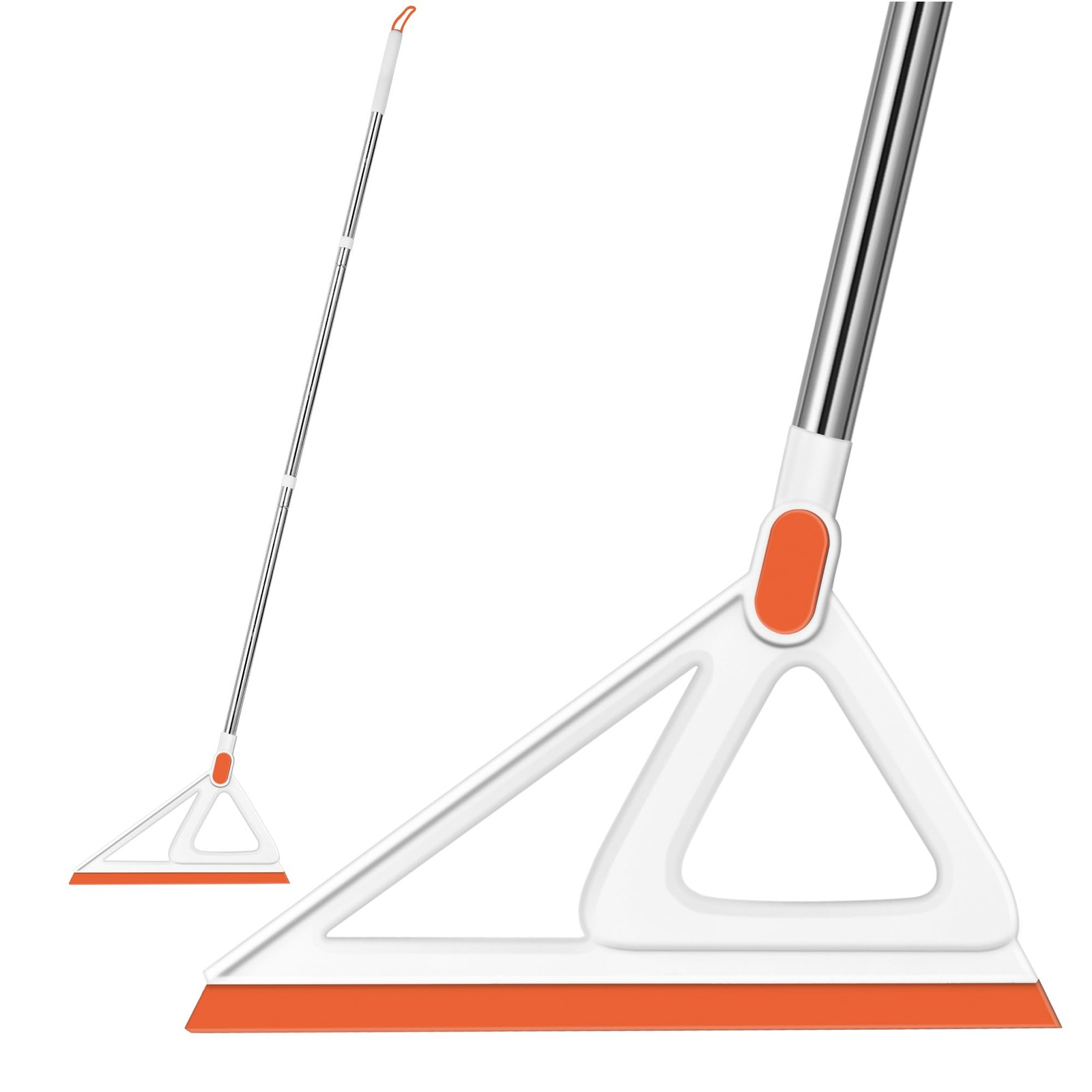 Multifunction Magic Silicone Squeegee Rubber Broom Floor Sweeper Orange 54 INCH