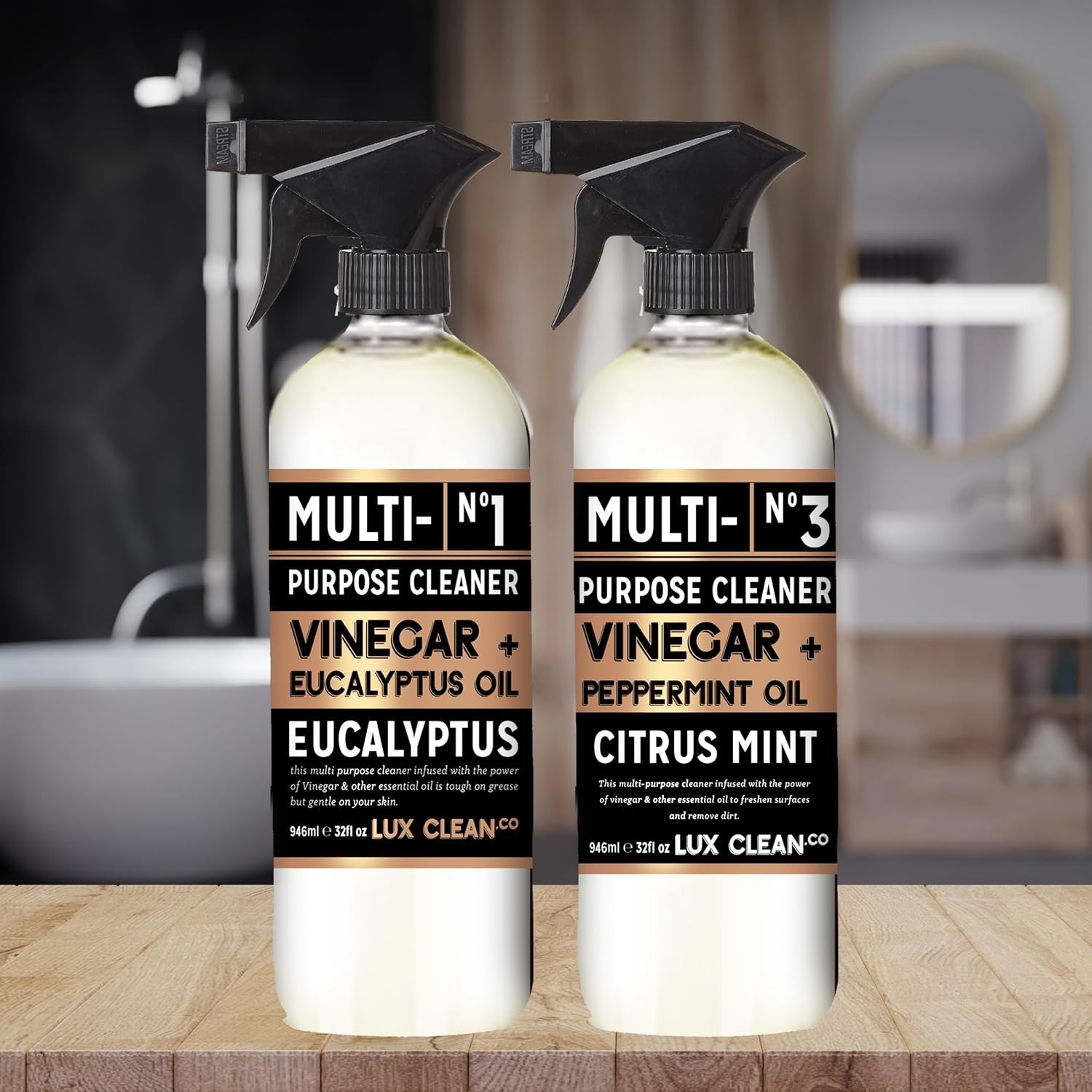 Citrus Mint & Eucalyptus Cleaners, 32oz | Pack of 4 Bottles