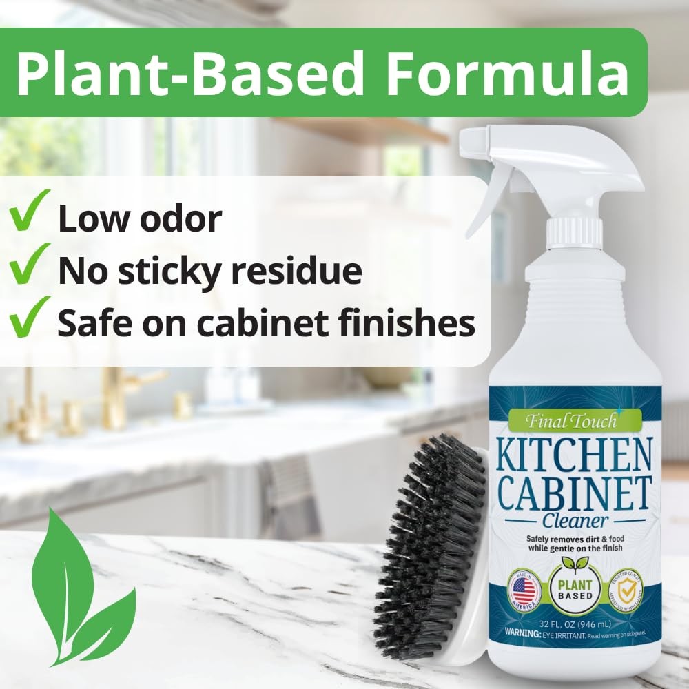 Kitchen Cabinet Cleaner Plant Based Cleaner Solution, Safe on Paint and Wood…