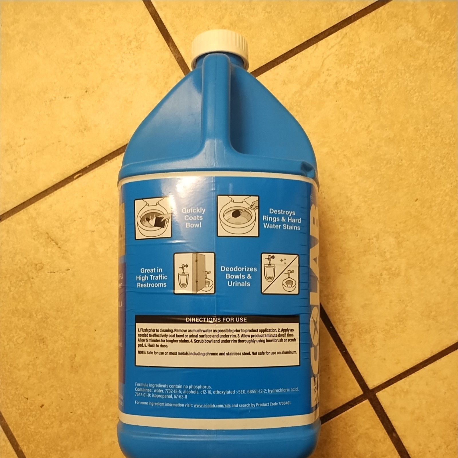 1 Gal. Acidic Toilet Bowl Cleaner and Limescale Remover for Bathroom Toilets and
