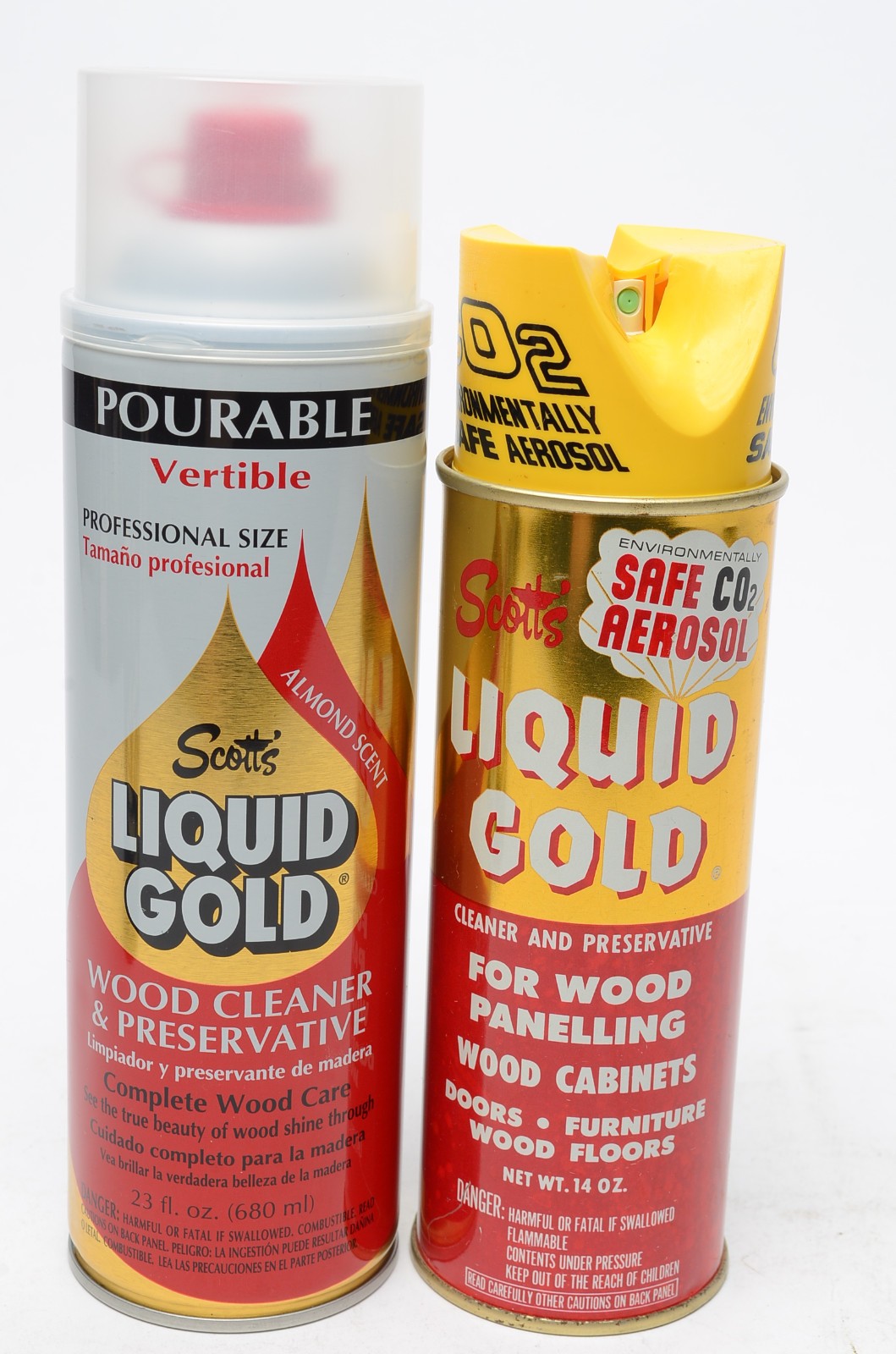 Scott’s Liquid Gold Wood Cleaner Preservative Lot Pourable & Aerosol Almond USA