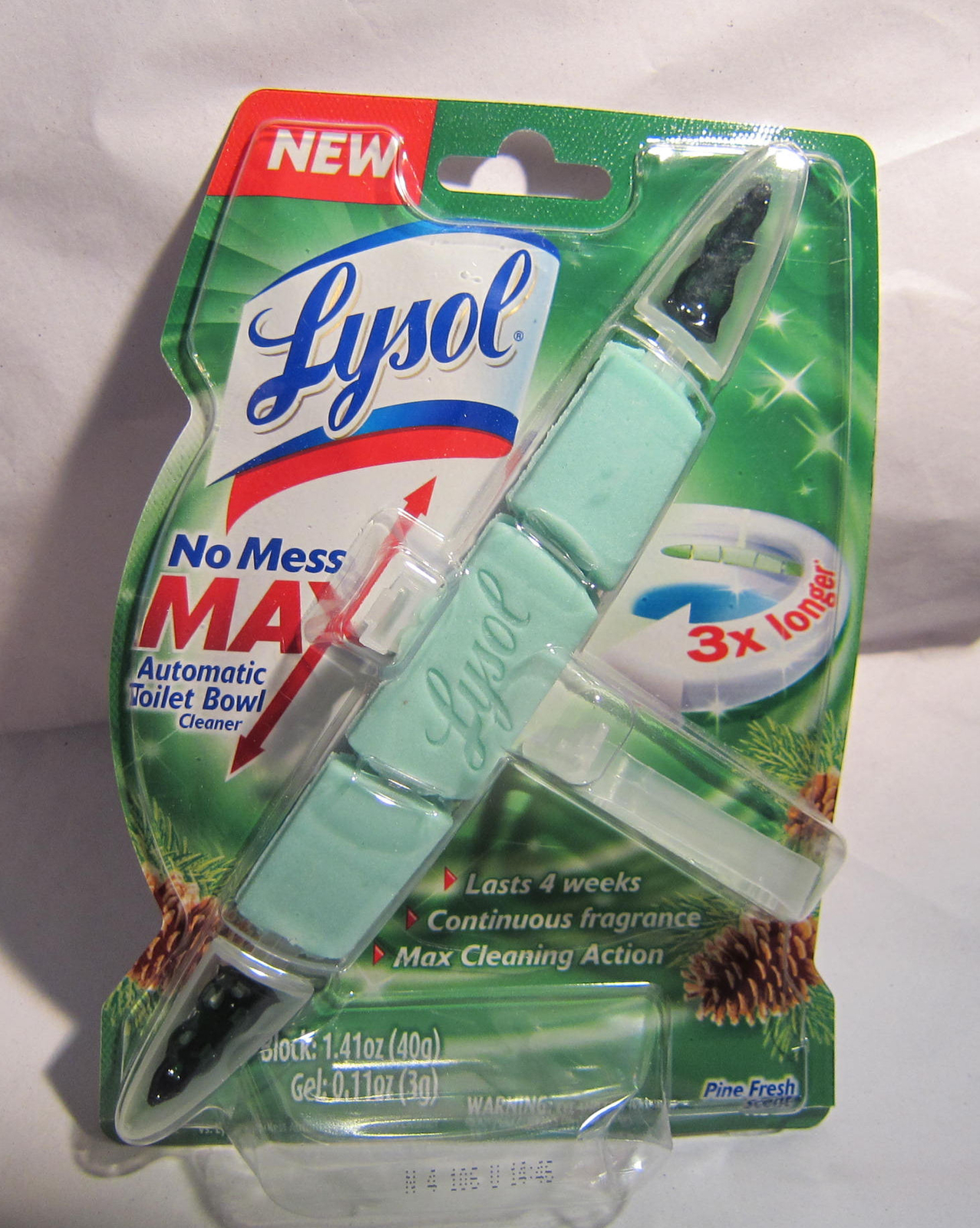 Lysol No Mess MAX Automatic Toilet Bowl Cleaner Pine Fresh Scent