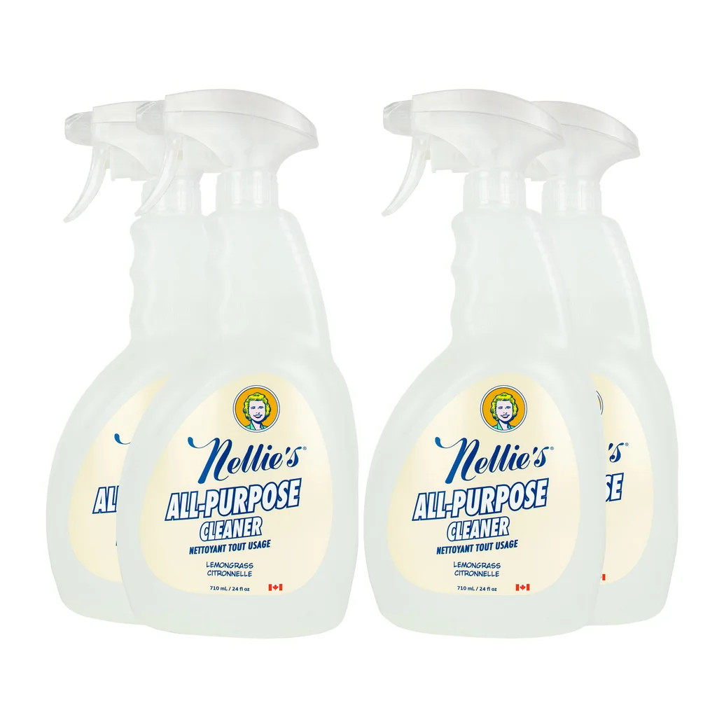 Nellie’s All-Purpose Cleaner, Lemongrass, 24 fl oz, 4-count