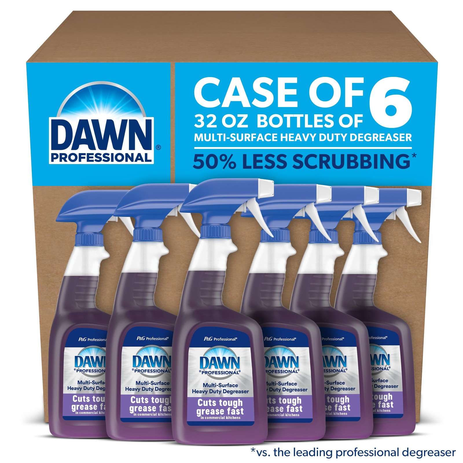 Dawn Professional Heavy Duty Degreaser 32 Fl Oz Pack of 6 Multi Surface Cleaner