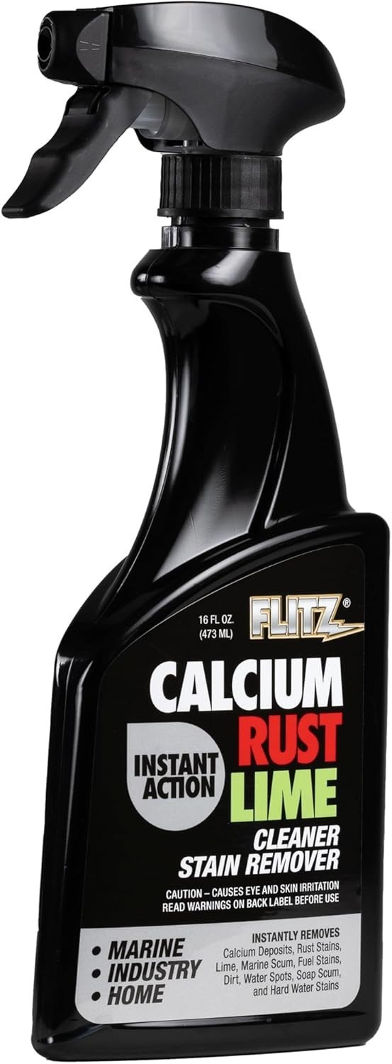 Natural Calcium, Rust & Lime Remover Spray – 16oz for Instant All-Surface Clean