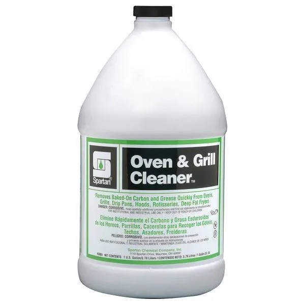 Spartan Oven and Grill Cleaner Lemon Scent, 1 Gallon, 4/CT