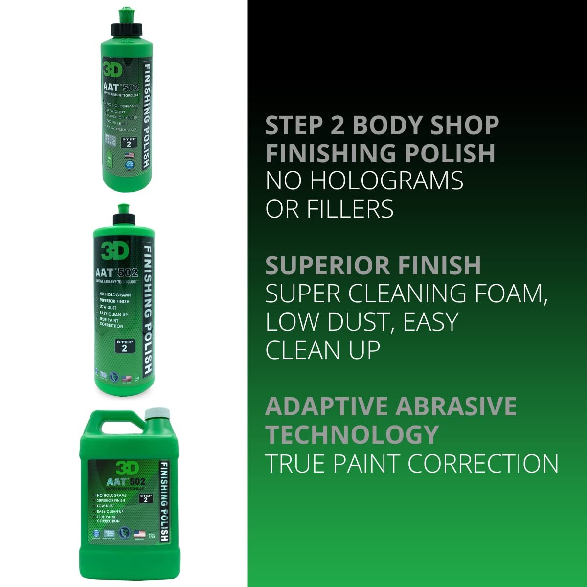 3D Glw Series Headlight Restore 2-Step Kit Removes Oxidation Scratches