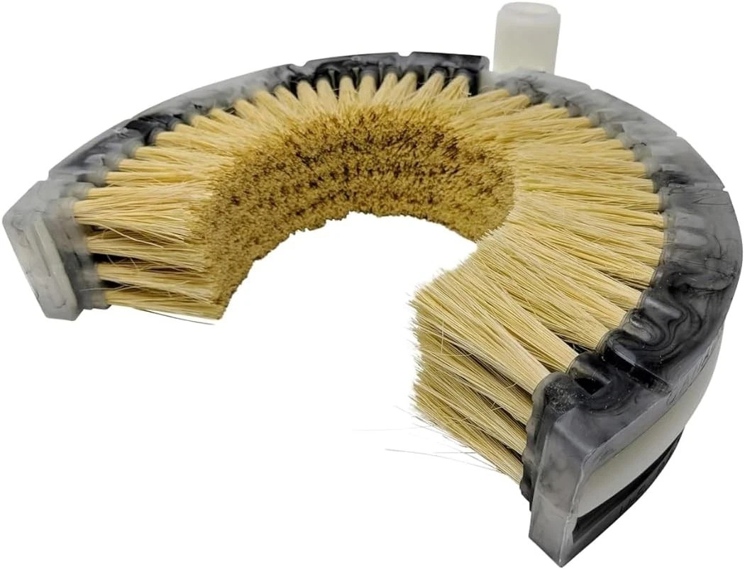 Curved Wash Brush for Exhaust Stack Pipes with Natural Tampico Fiber- 8″-10″