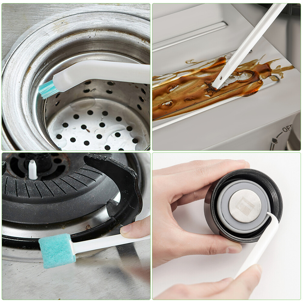 1 Set Cleaning Brush Groove Crevice Scrubber Bottle Cleaner Household Tool