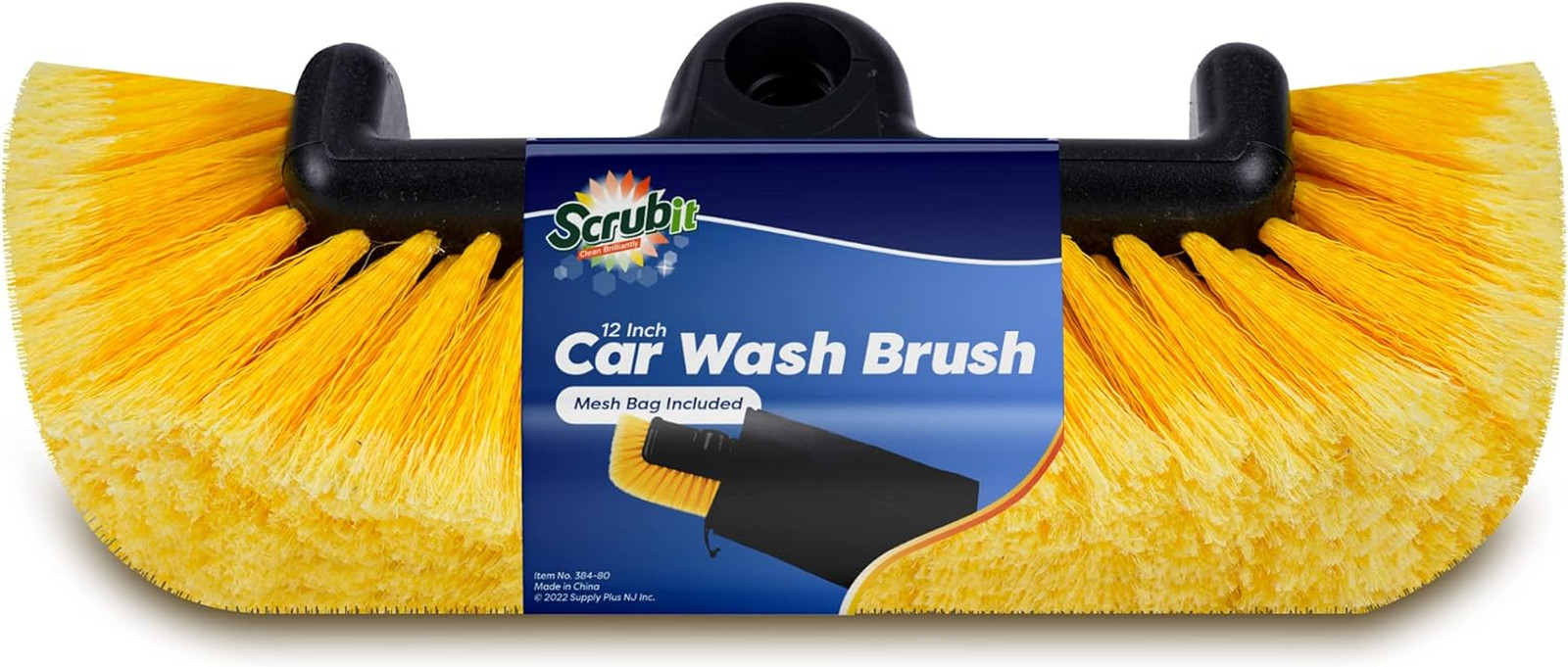 12 Car Wash Brush with Soft Bristles for Car Truck Boat Deck & House Cleanin…