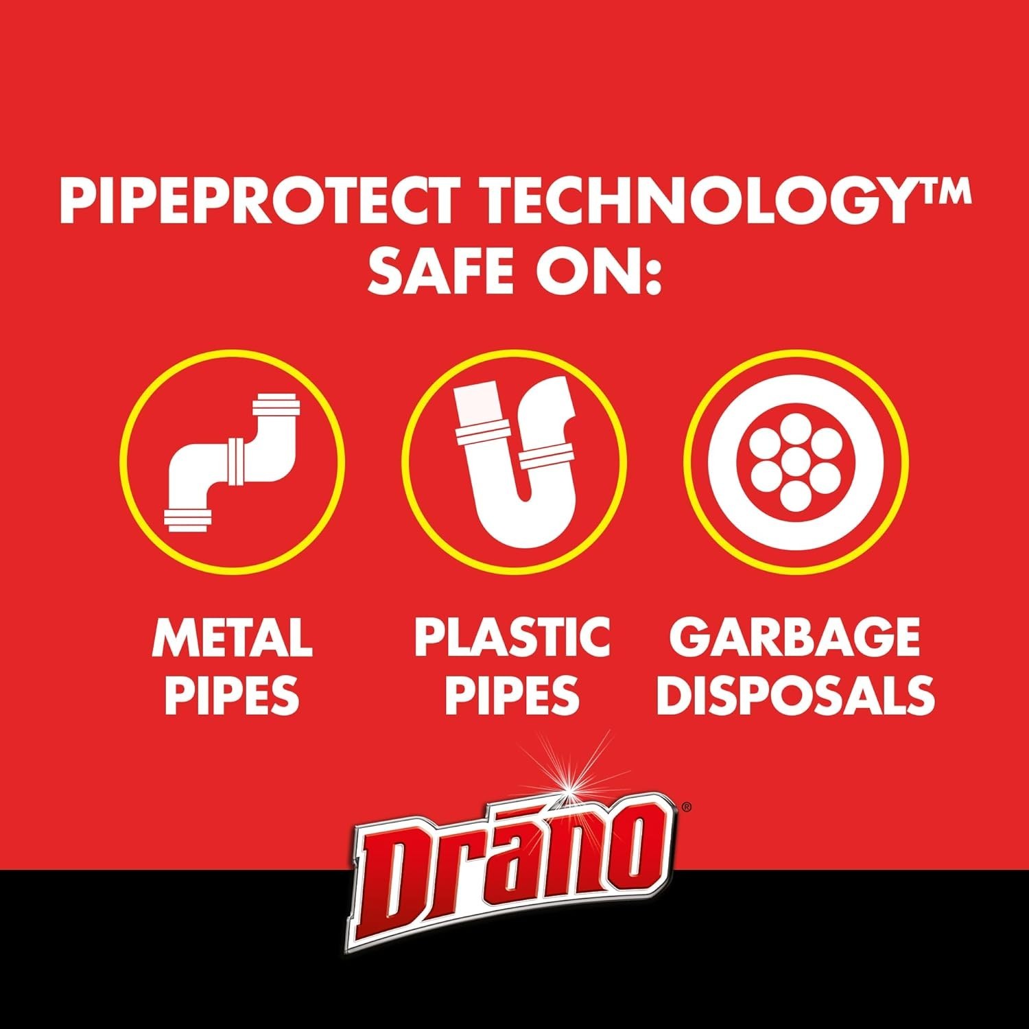 Drano Max Gel Clog Remover Unclogs Drains & Removes Hair, Soap Scum 80oz/2.3L