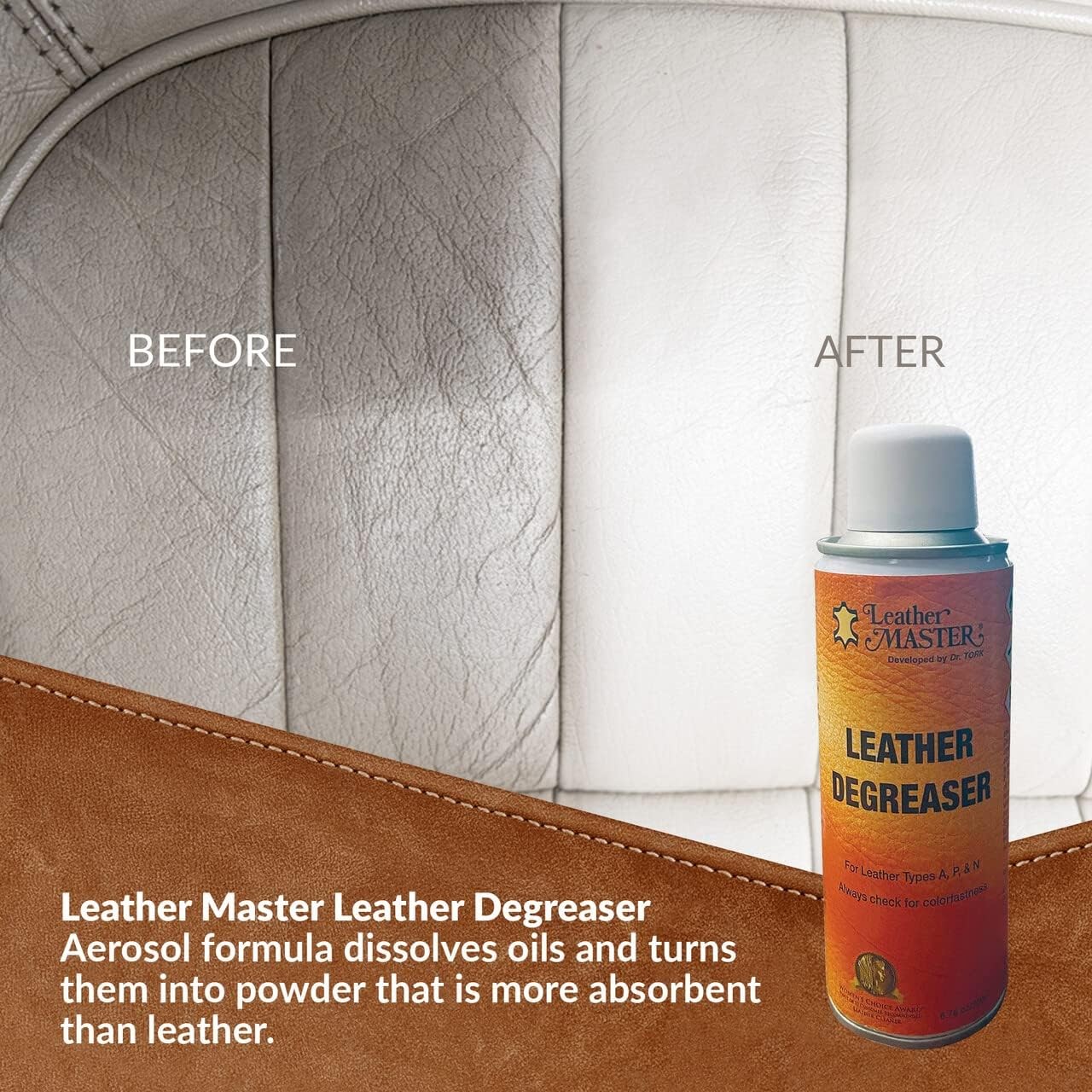 Leather Care Degreaser 6.76 oz.-The Ultimate Leather Cleaner Degreaser Spray …