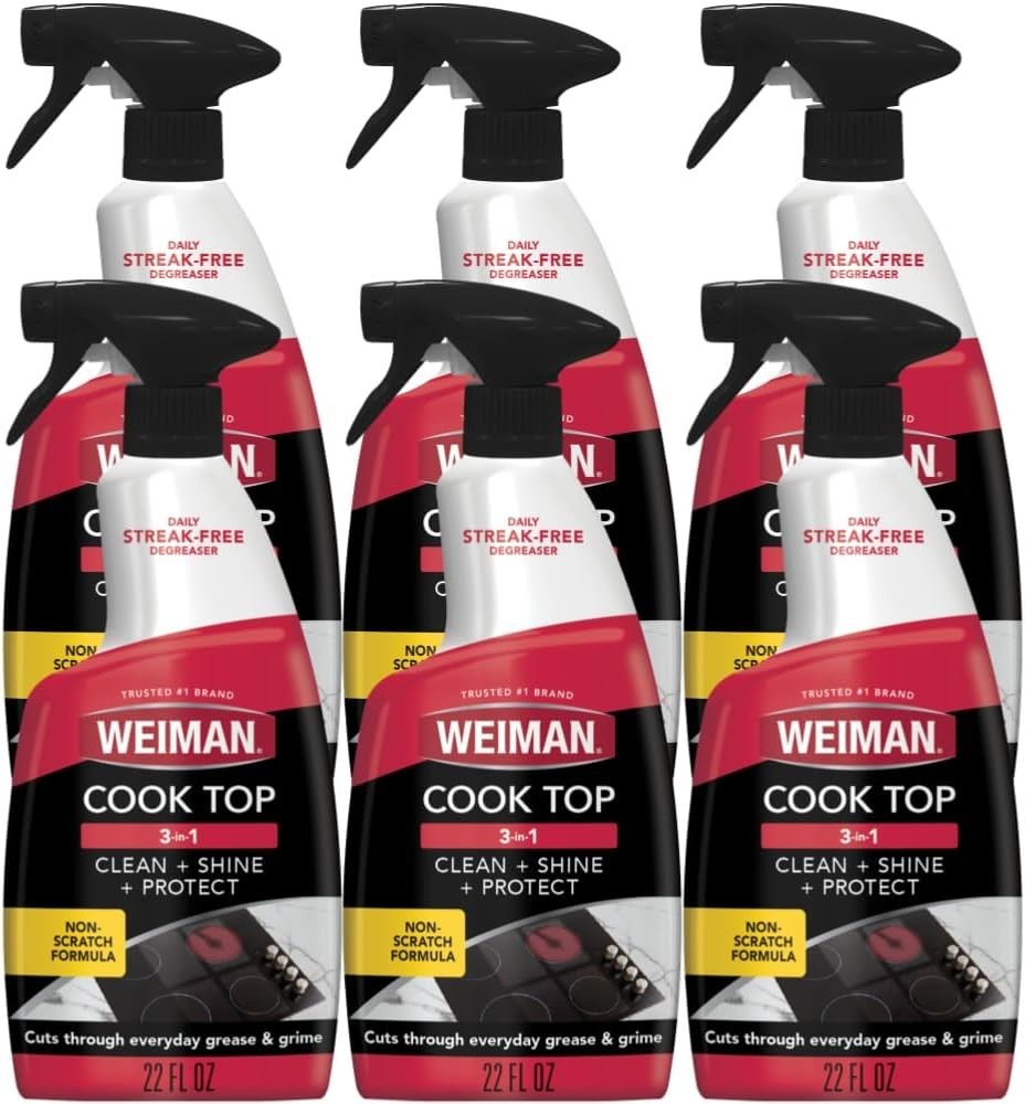Cooktop & Oven Cleaning Spray – 6-Pack Streak-Free Formula