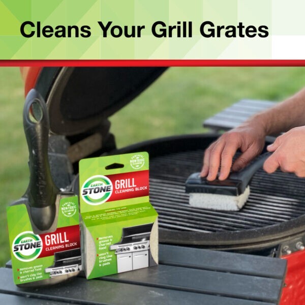 EarthStone® Grill Cleaning Block w/ Handle Set