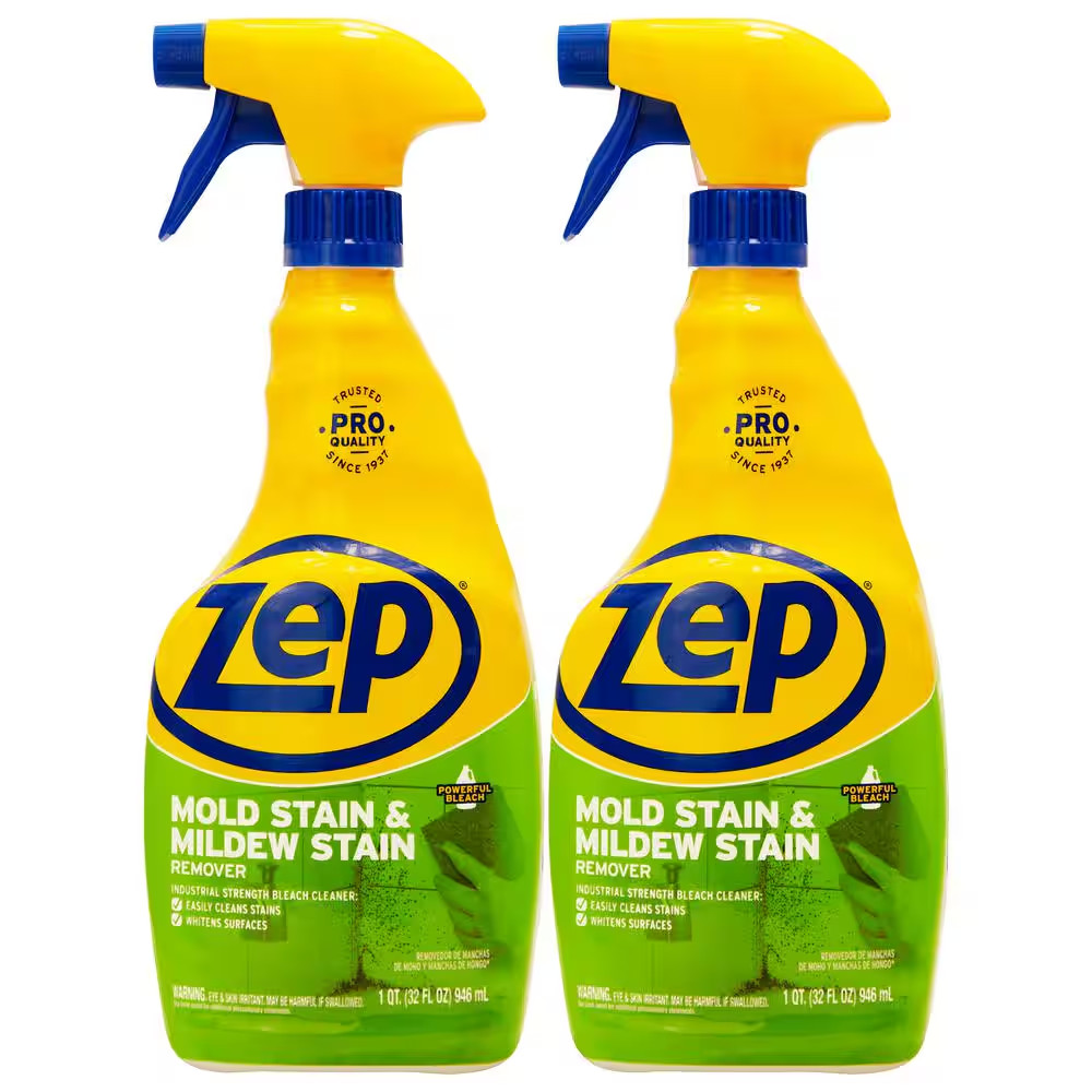 32 Oz. Mold & Mildew Stain Dirt Grime Remover Ceramic Porcelain Acrylic 2 Packs