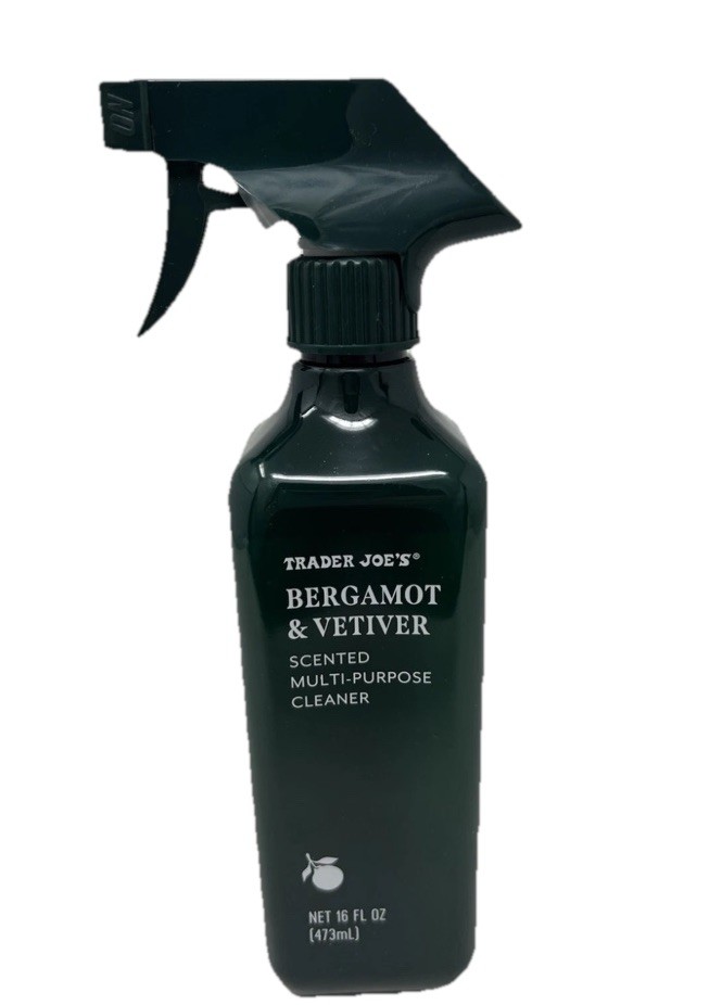Trader Joe’s BERGAMOT & VETIVER SCENTED MULTI-PURPOSE CLEANER Spray Holiday New