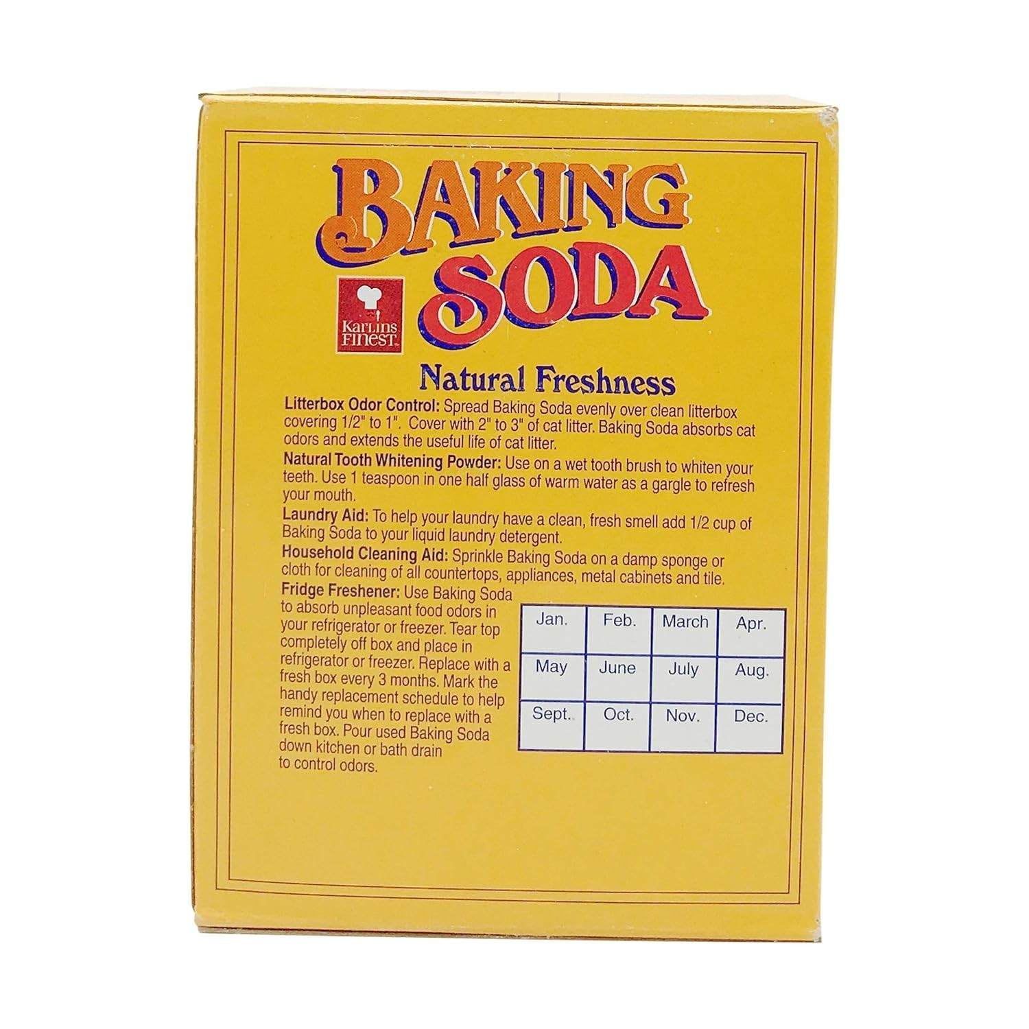 Pure Baking Soda, 16 oz Canister – Natural Freshness for Baking & Deodorizing