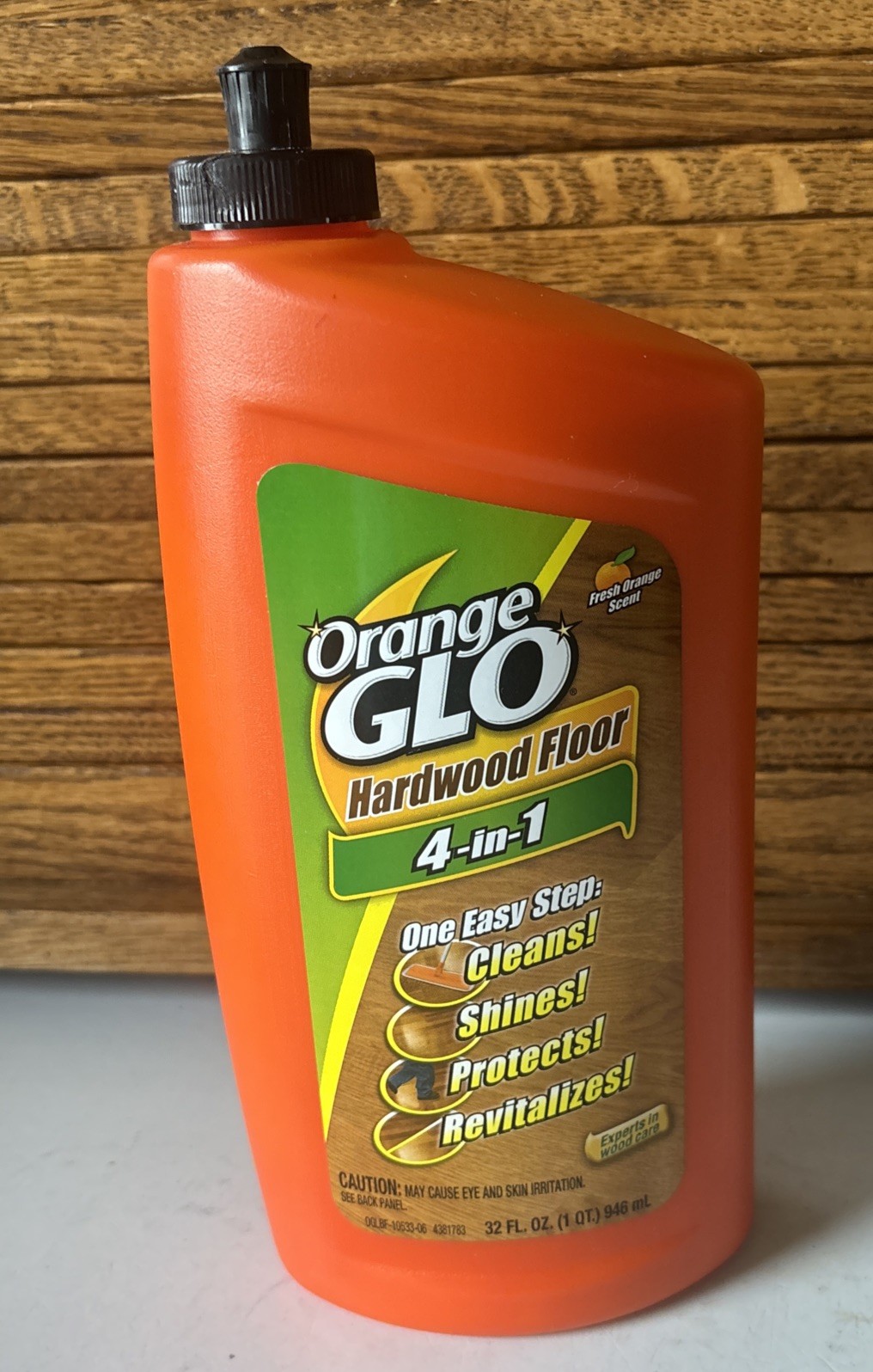 Orange Glo 4-in-1 Monthly Polish Hardwood Floor Shine & Protect 32oz – New