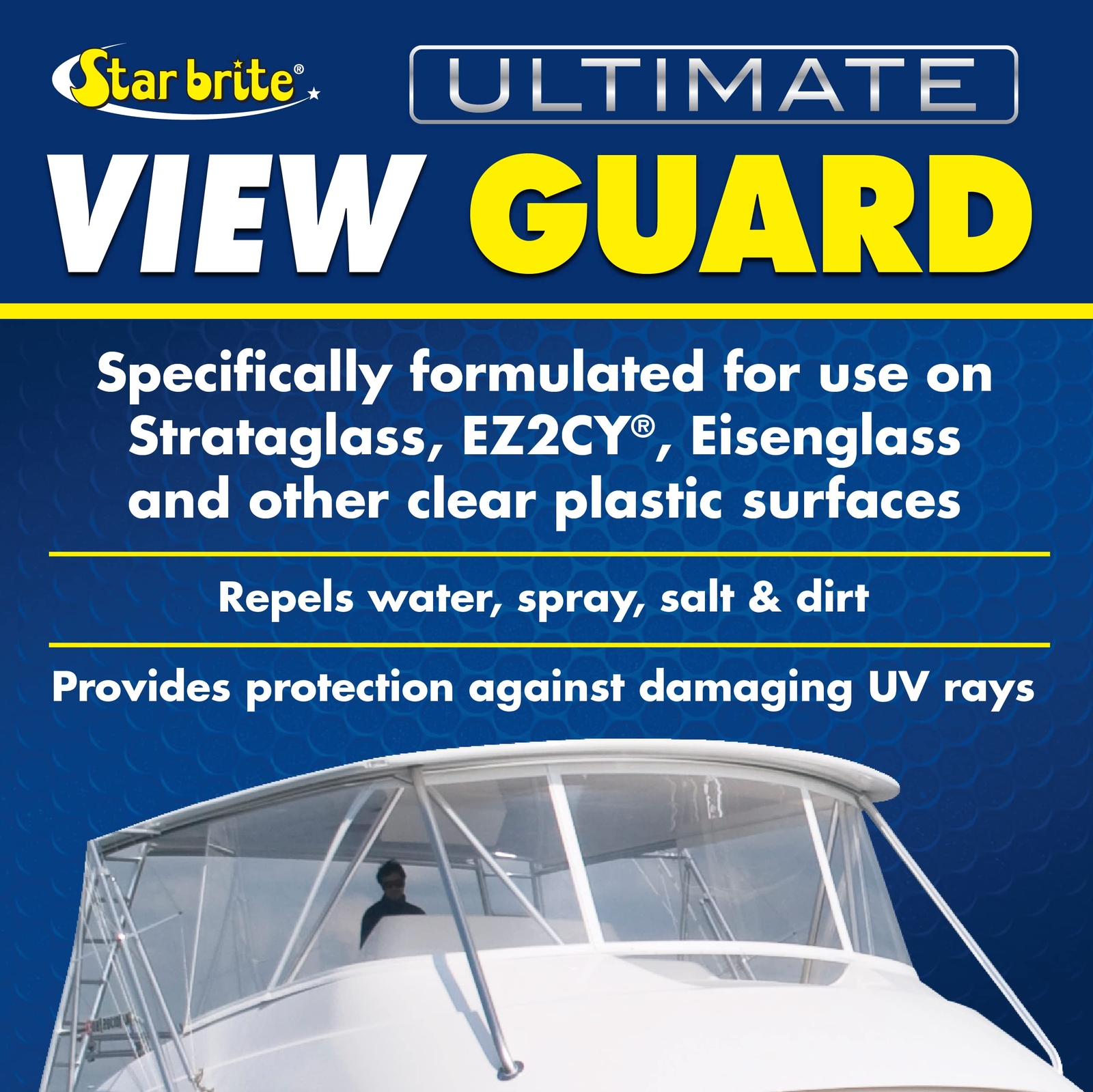 Star Brite Ultimate View Guard 22 Fl Oz Clear Plastic Treatment UV Protection