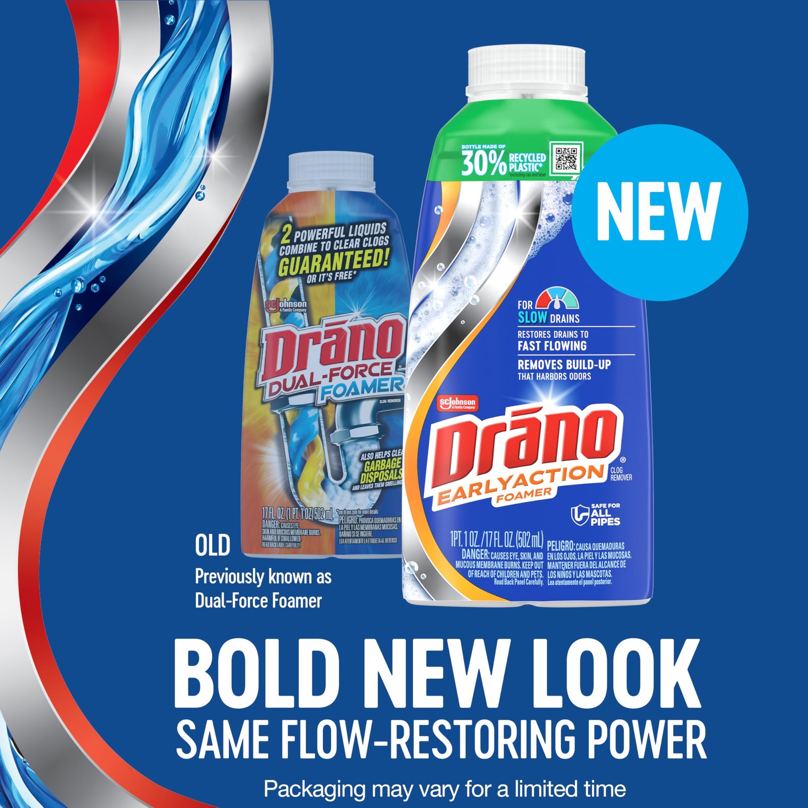 Drain Clog Remover Foamer Unclogs Hair Grease Soap 17 Fl Oz 5 Pack