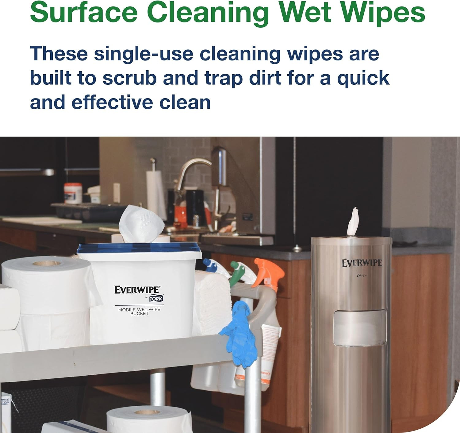 Everwipe Jumbo Surface Cleaning Wet Wipes – 3600 Total Wipes, Fresh Scent
