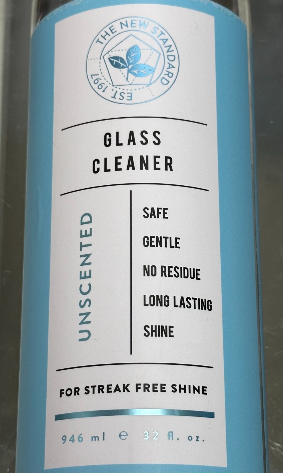 2-Pk THE NEW STANDARD ~ UNSCENTED Safe Streak Free Lasting Shine GLASS CLEANER
