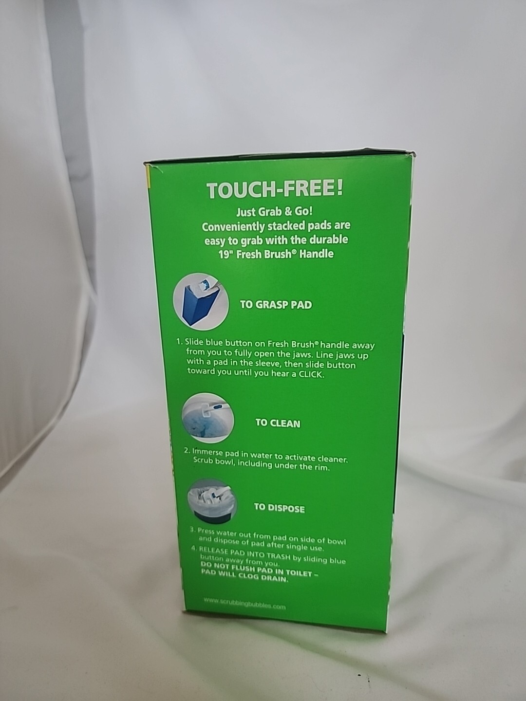 Scrubbing Bubbles MAX Refills Fresh Brush 8 Toilet Cleaning Pad Refills