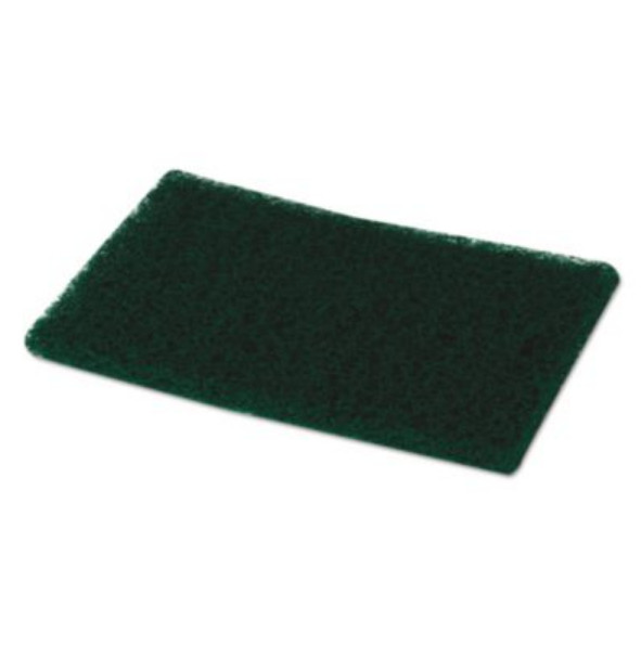 Boardwalk BWK186 Heavy-Duty Scouring Pad, 6 x 9, Green, 15/Carton