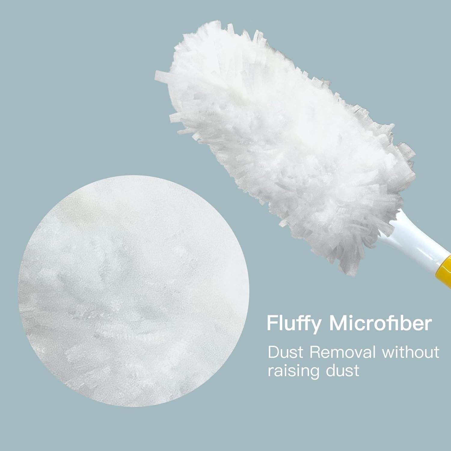 Duster Refills Cleaning Tool for Effortless Dust Removal,4 Handles+24 Refills
