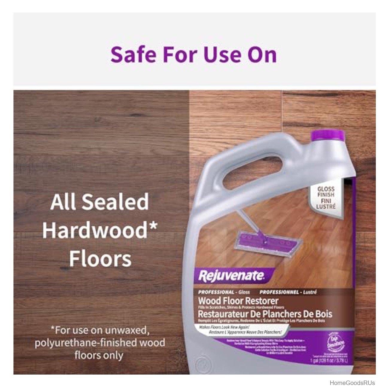 Wood Floor Restorer 1 Gallon Fills Scratches Shines Protects High Gloss Hardwood