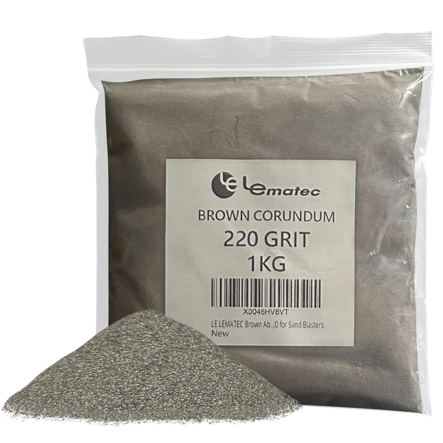 LE LEMATEC Brown Corundum Abrasive Blasting Media #220 – Ideal for Surface Pr…
